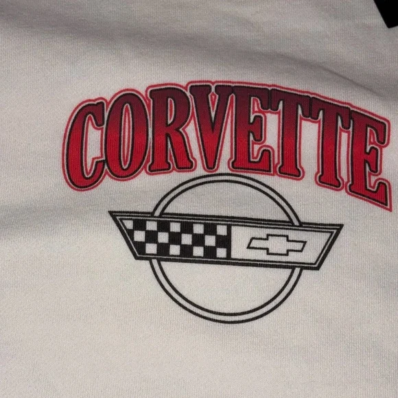 Corvette 1989 Chevrolet Corvette ZR-1 Chemistry Sweatshirt NWT White Men’s 2XL - Picture 8 of 13